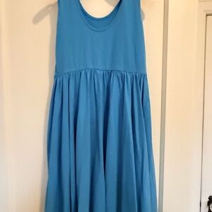 Vibrant Blue Kids Sleeveless Dress